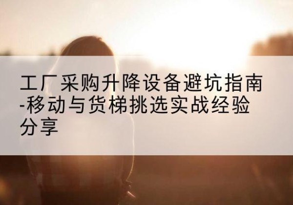 郴州移动式升降机怎么选-工厂采购升降设备避坑指南-移动与货梯挑选实战经验分享